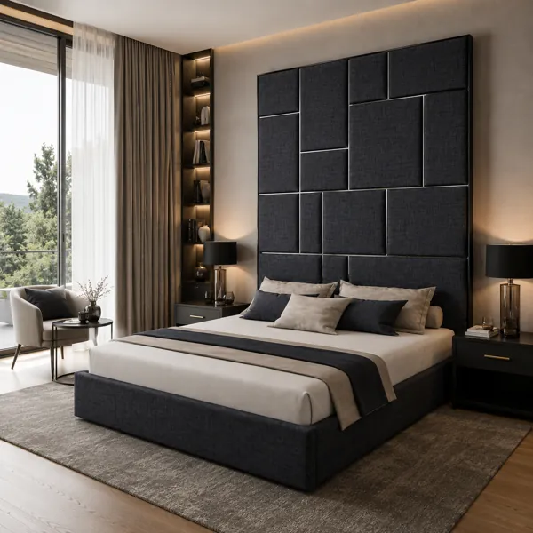Grid Panel Bed back