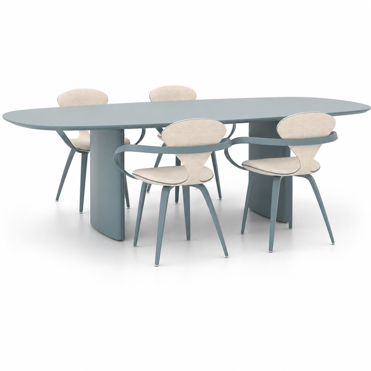 Oval Dining Table Set