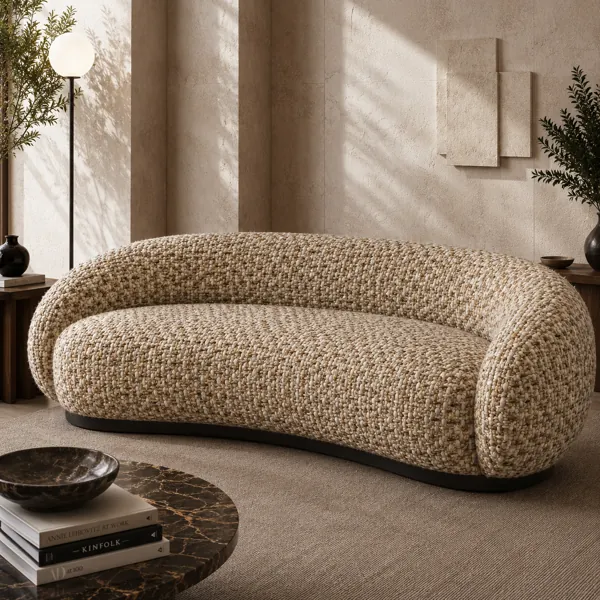 Natural Tan Woven Fabric Texture back