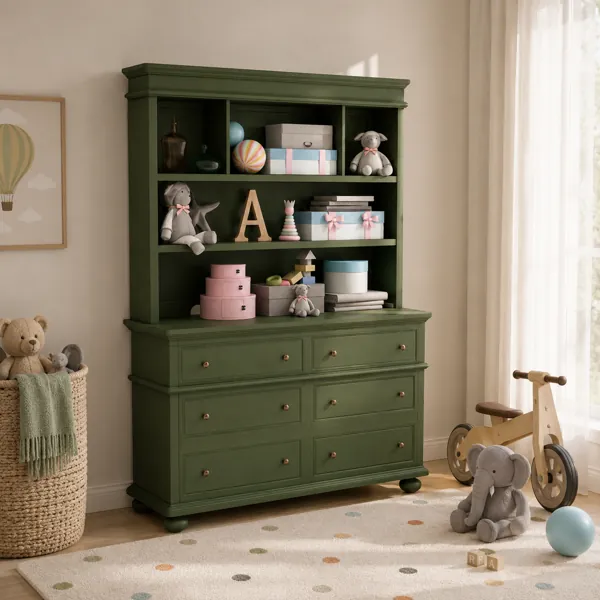 Classic Kids Storage Hutch back
