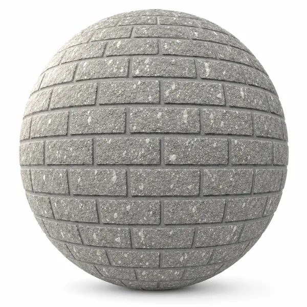 Gray Terrazzo Brick Texture