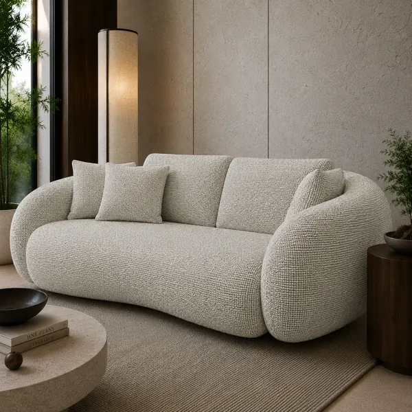Light Ivory Fabric Texture back