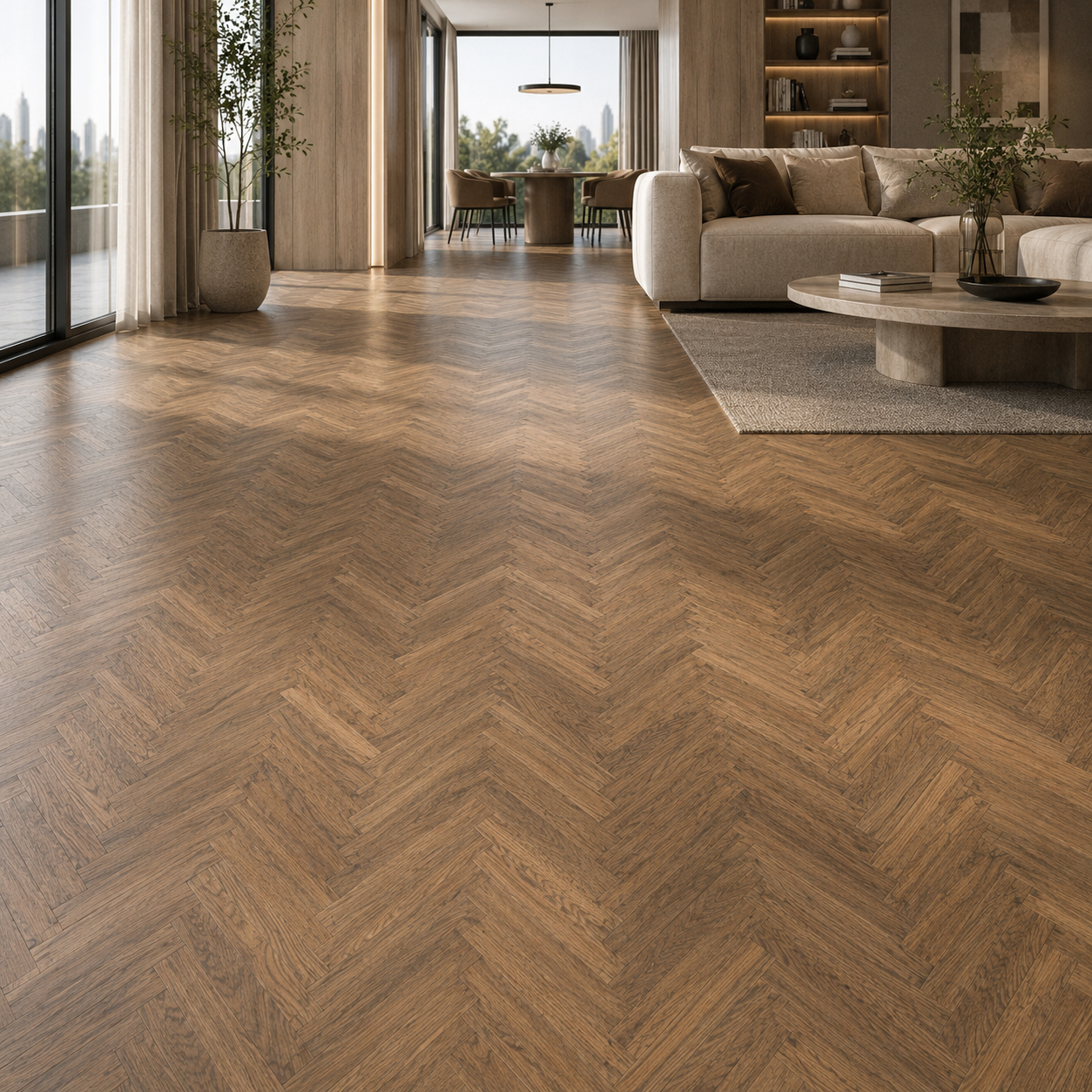 Classic Chevron Oak Parquet 2