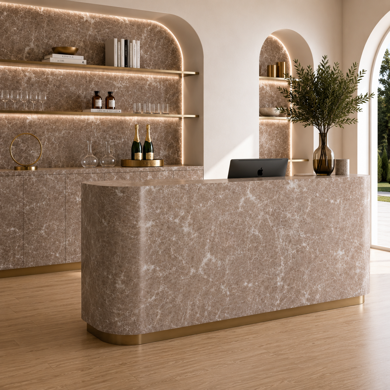 Taupe Spider Marble Texture 2
