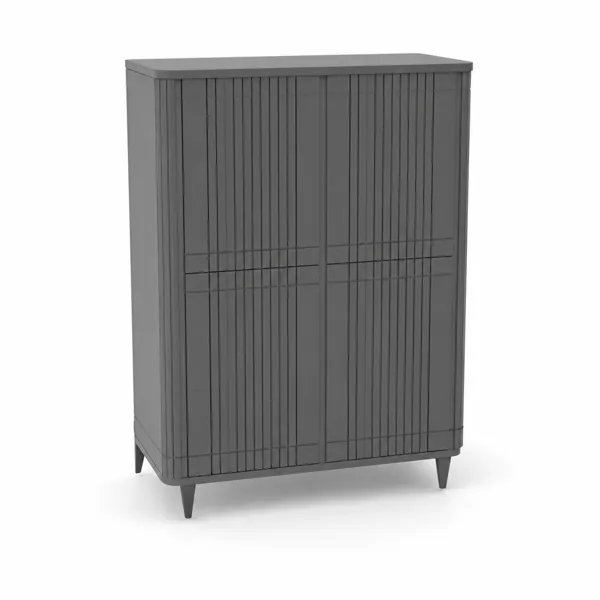 Modern Slatted Kids Wardrobe