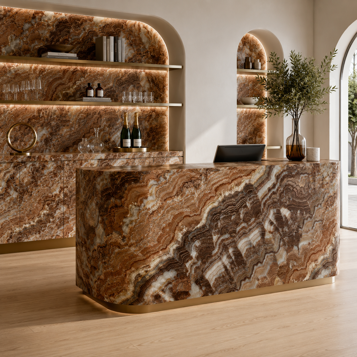 Brown Onyx Marble Texture 2