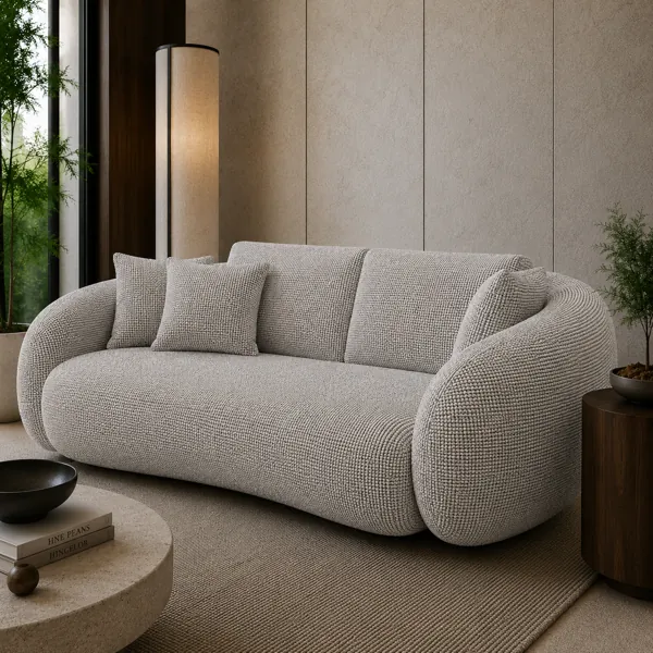 Light Gray Fabric Texture back