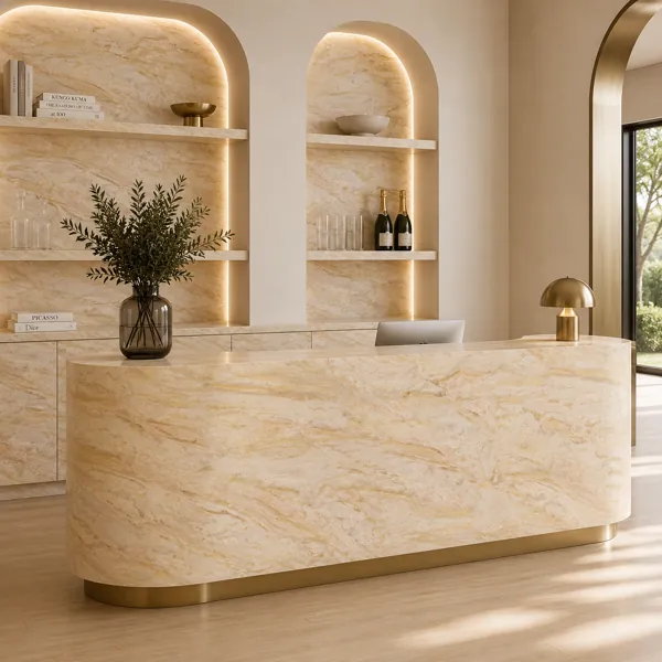 Golden Layered Marble Texture back