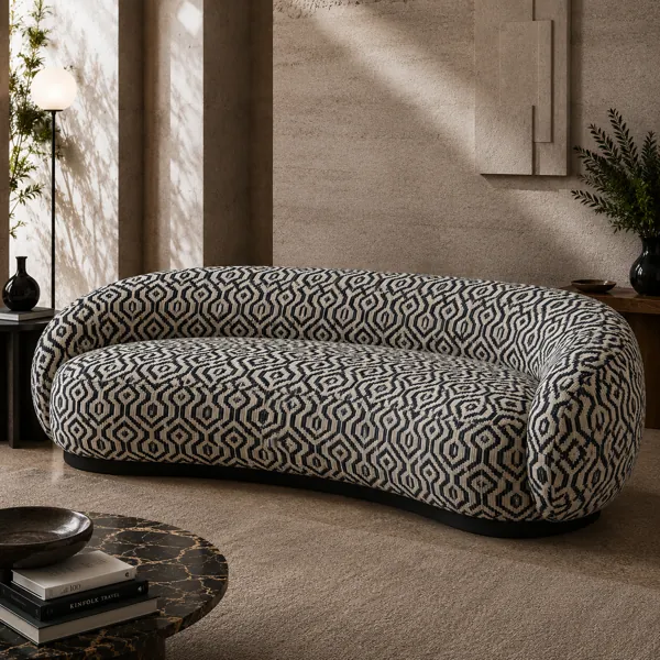 Geometric Woven Fabric Texture back