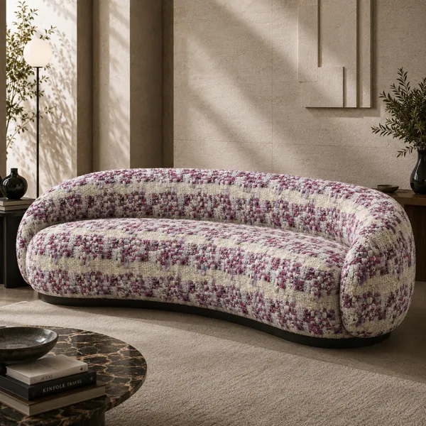 Bouclé Woven Fabric Texture back