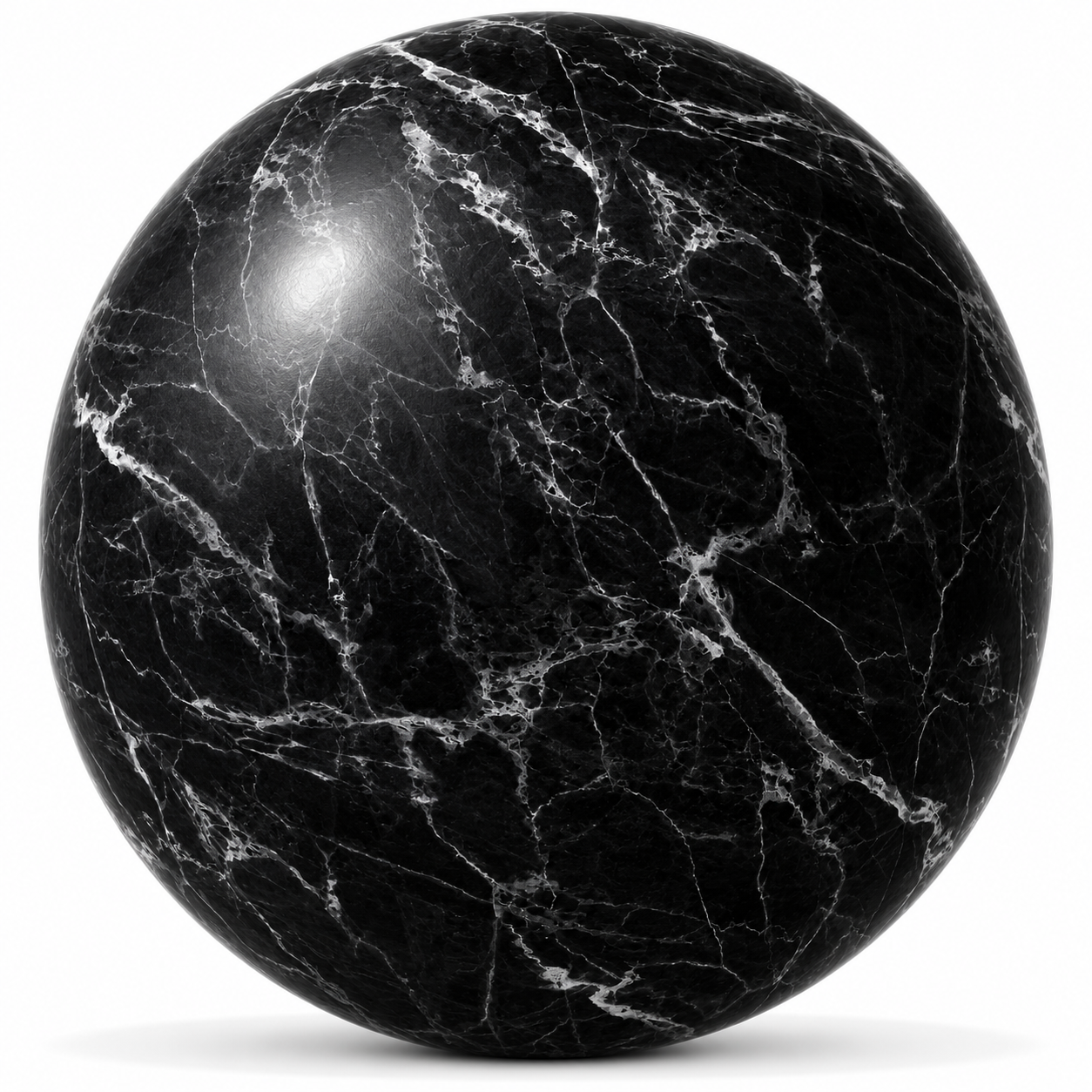 Black Marble – Broken White Web Veins