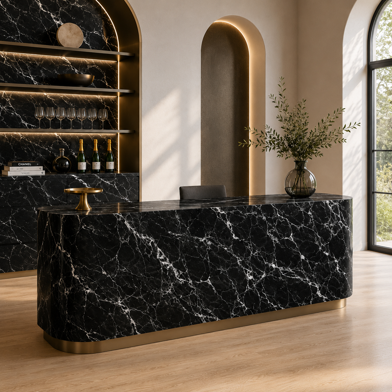 Black Marble – Broken White Web Veins 2
