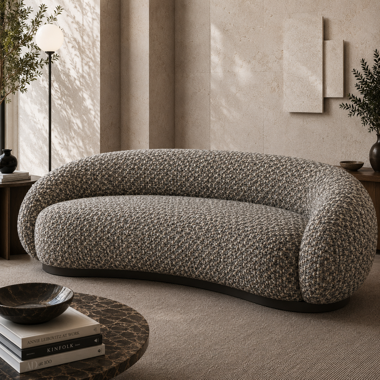 Gray Beige Woven Fabric Texture 2