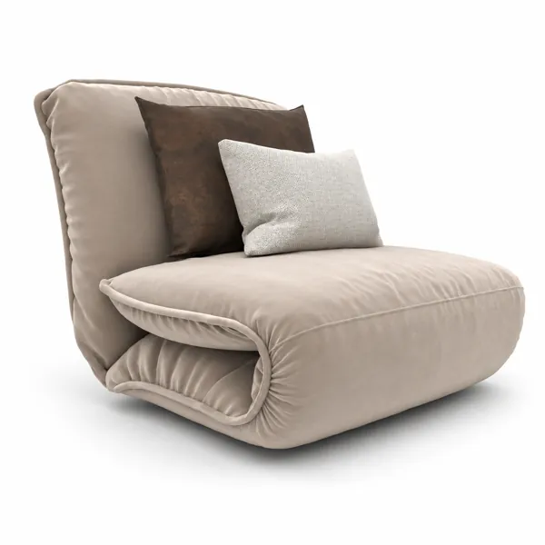 Modern Cream Lounge Chair