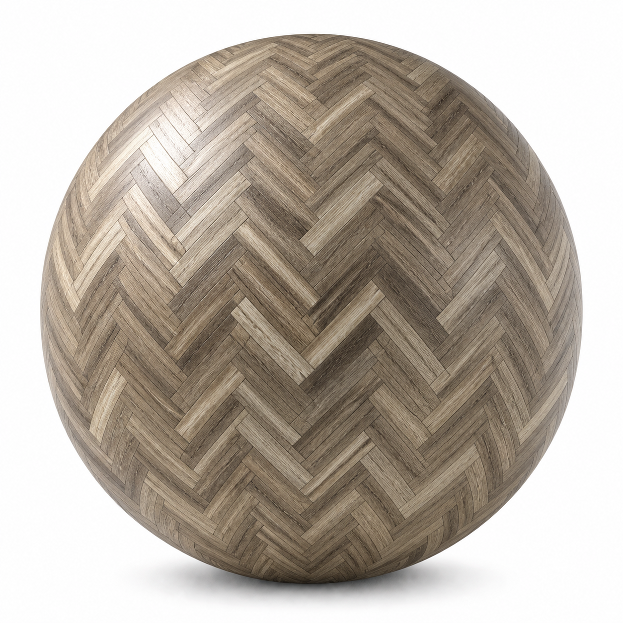 Weathered Herringbone Parquet Texture – Taupe Grain