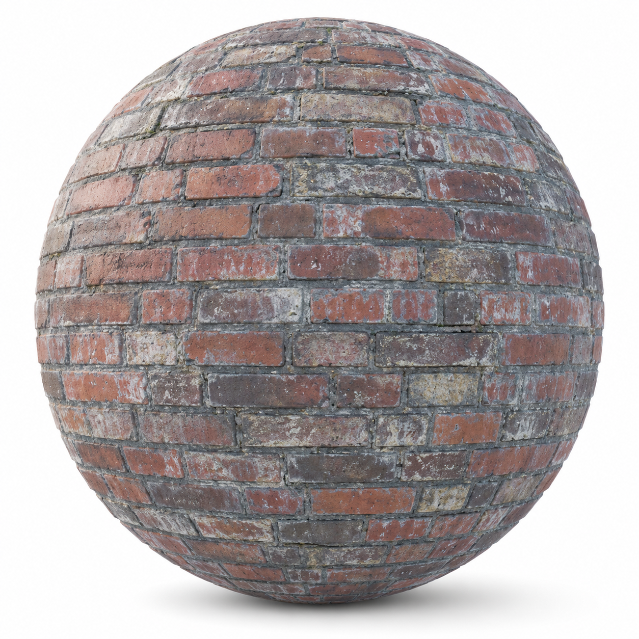 Aged Red Brick Wall Texture 1