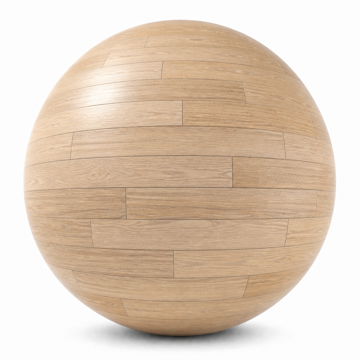 Light Sand Beige Long-Plank Wood Parquet