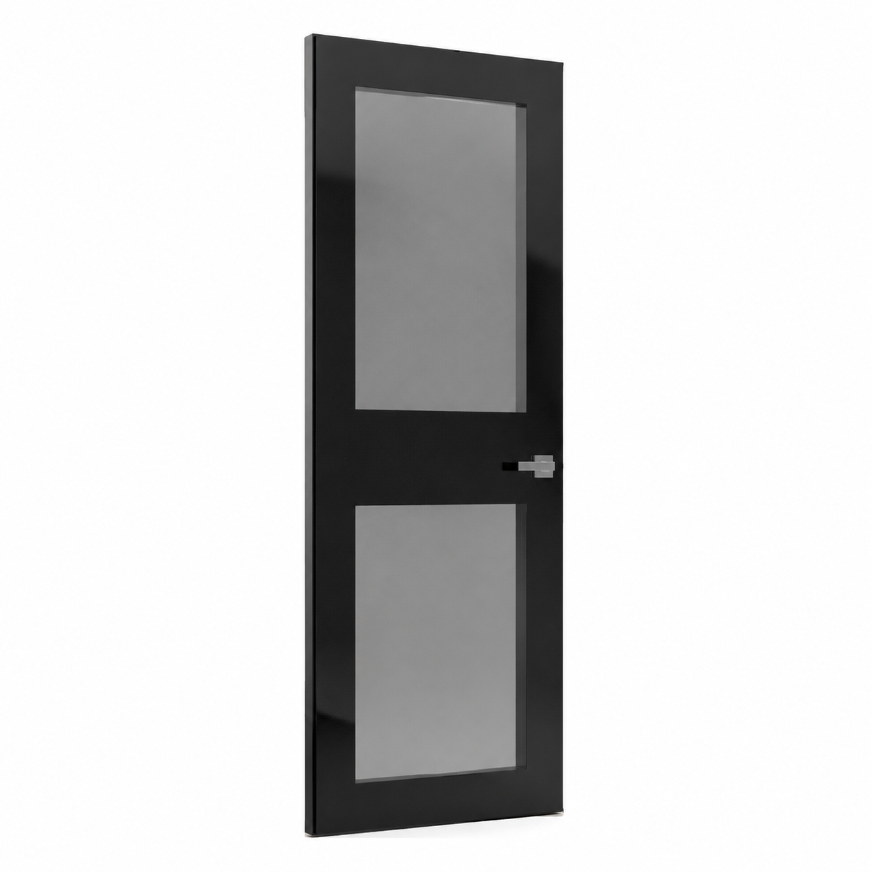 Modern Glass Panel Interior Door