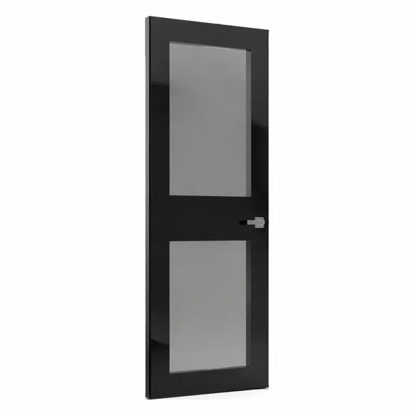 Modern Glass Panel Interior Door