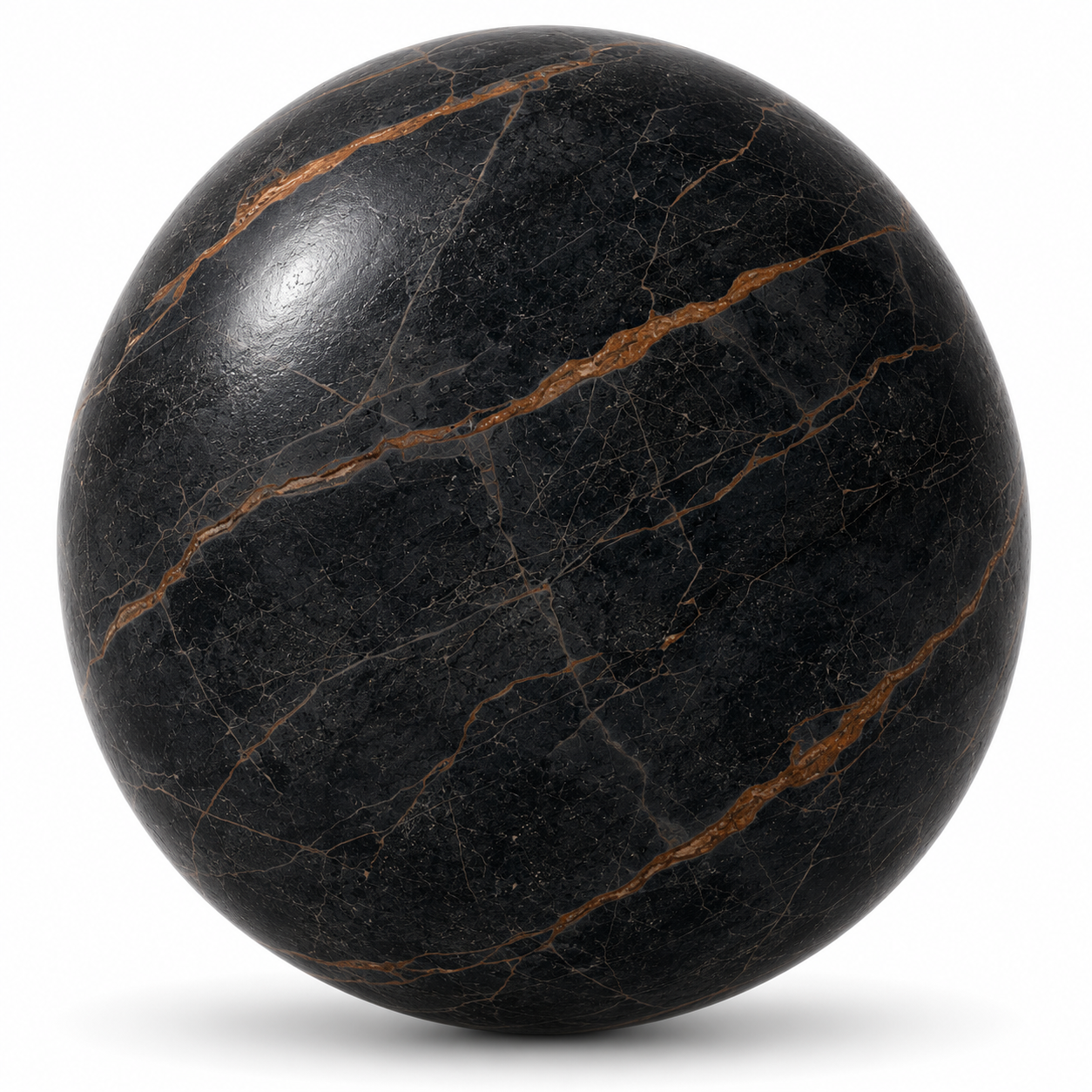 Black Copper Veined Ceramic Texture