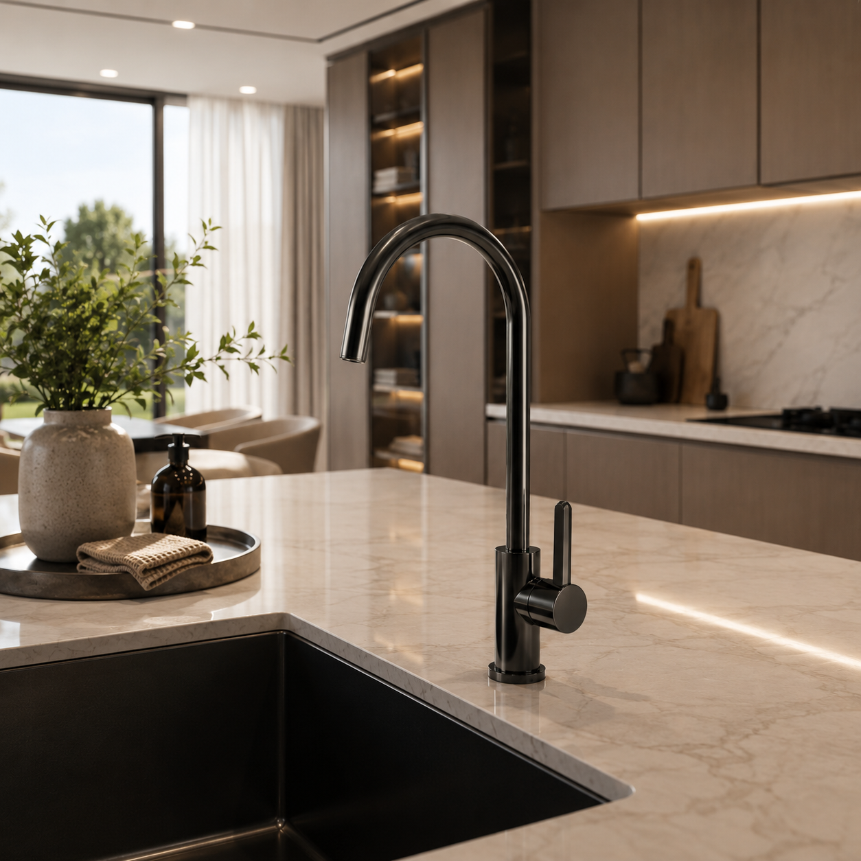 Gooseneck Kitchen Faucet 3