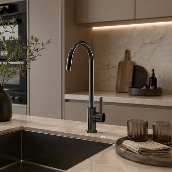 Gooseneck Kitchen Faucet back