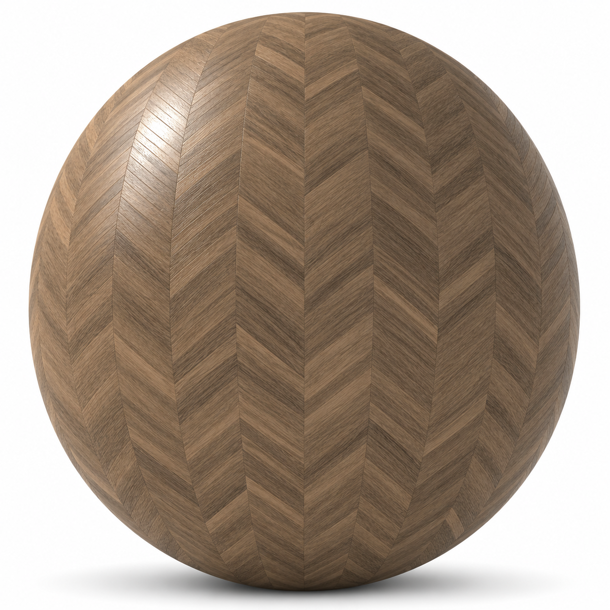Medium Brown Chevron Wood Parquet